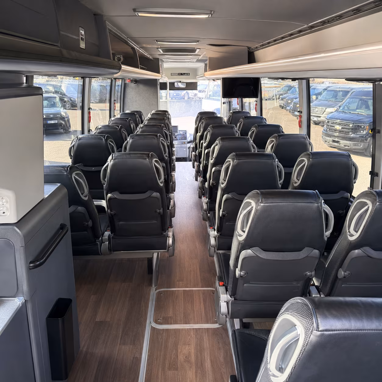 Addison Airport Shuttle & Transportation party bus exterior