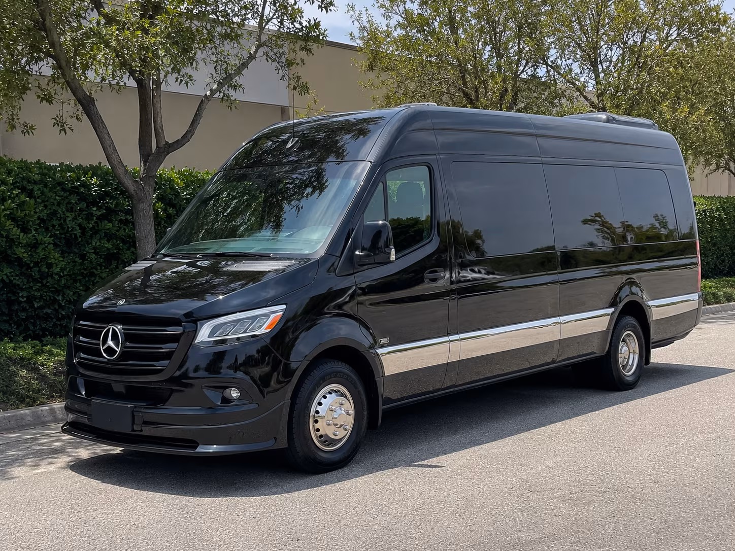 Addison Airport Shuttle & Transportation party bus exterior