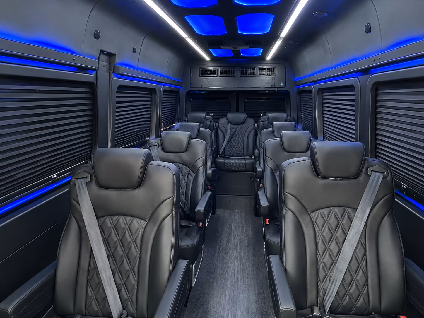 Addison Airport Shuttle & Transportation party bus exterior
