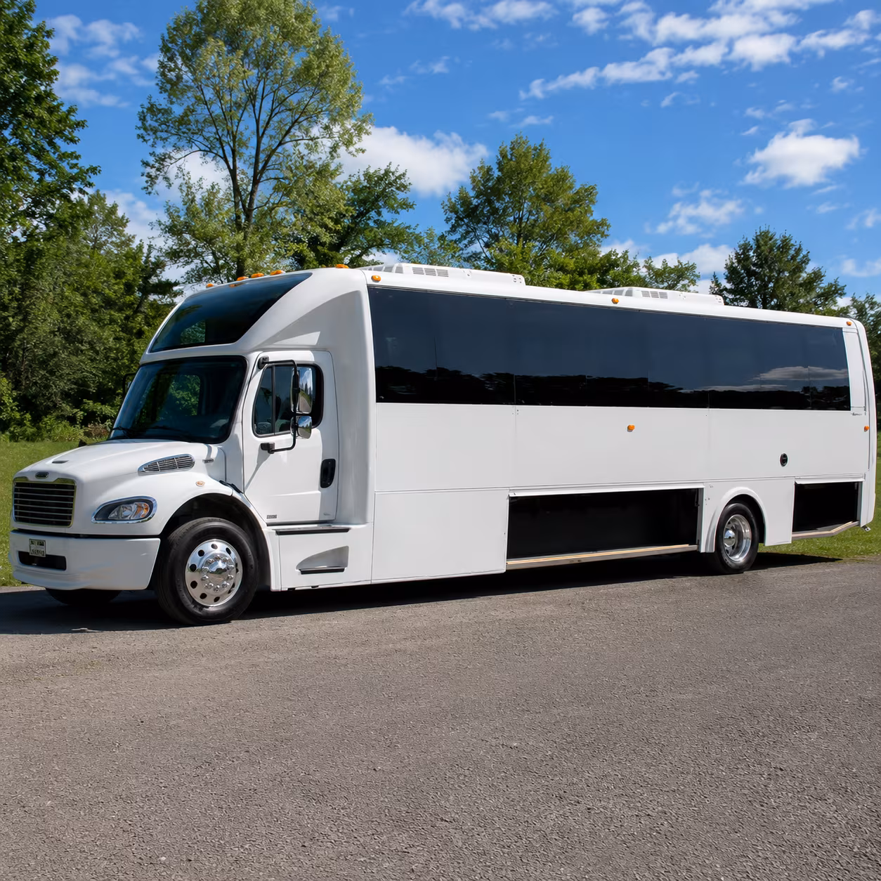 Addison Bachelor & Bachelorette Transportation party bus exterior