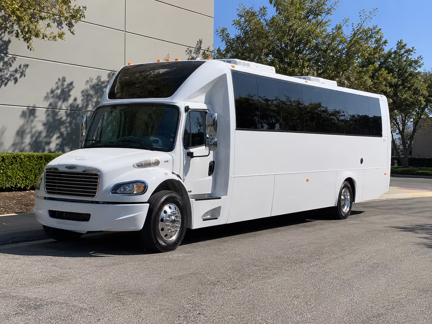 Addison Private Event Transportation party bus exterior