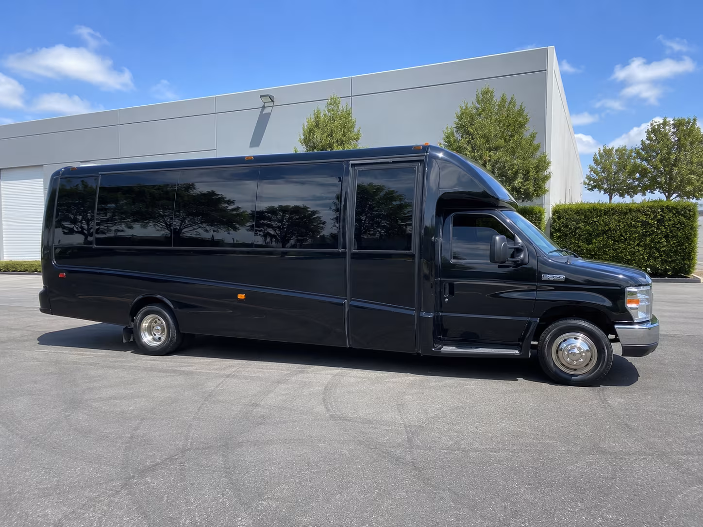 Addison Private Event Transportation party bus exterior