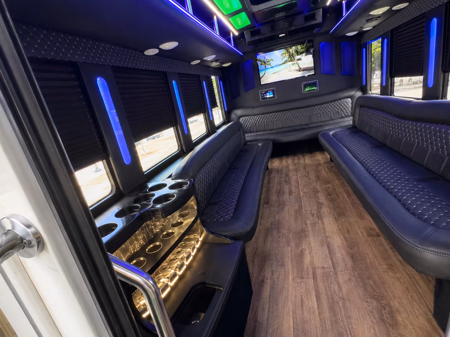 Addison Prom & Homecoming Transportation party bus exterior