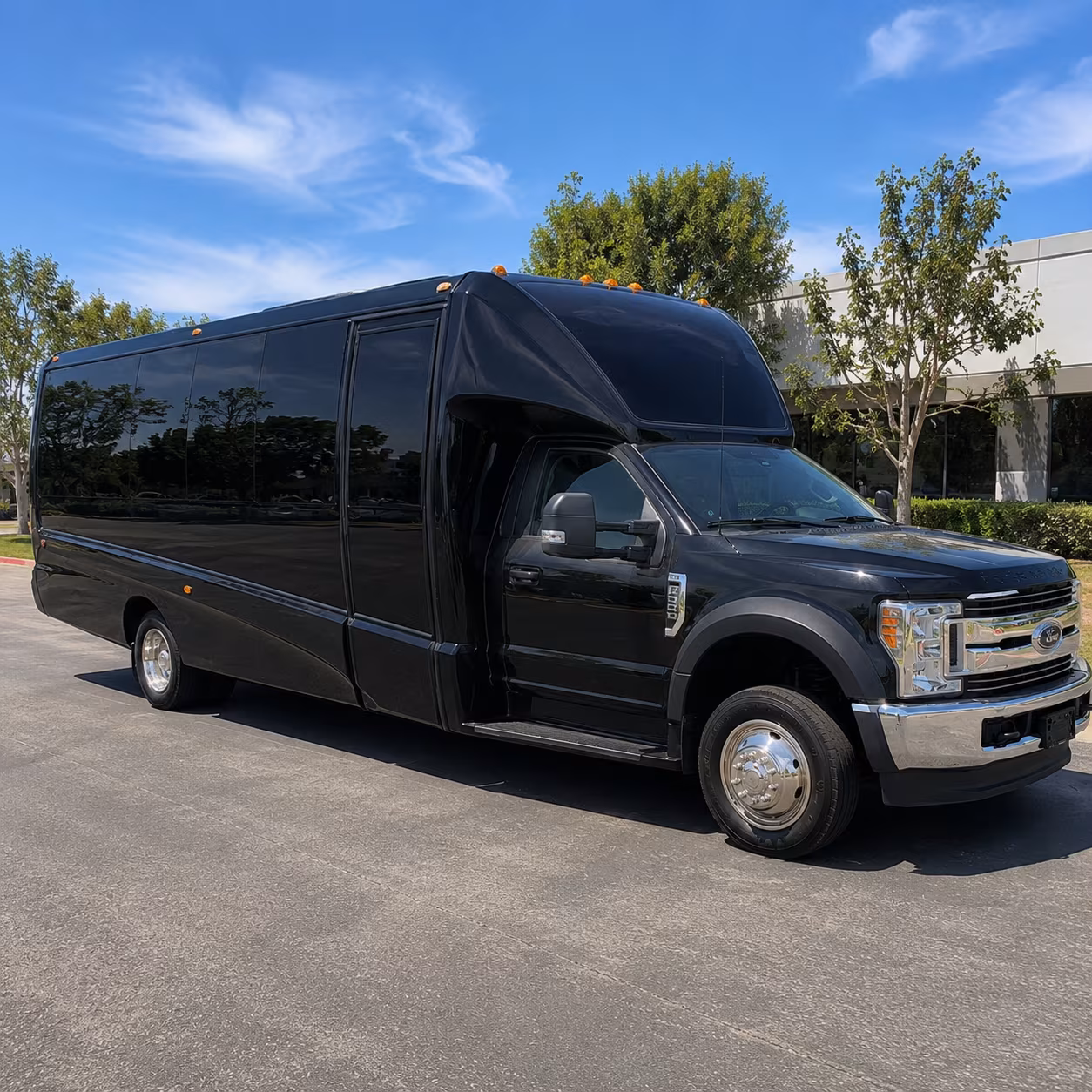 Addison Prom & Homecoming Transportation party bus exterior