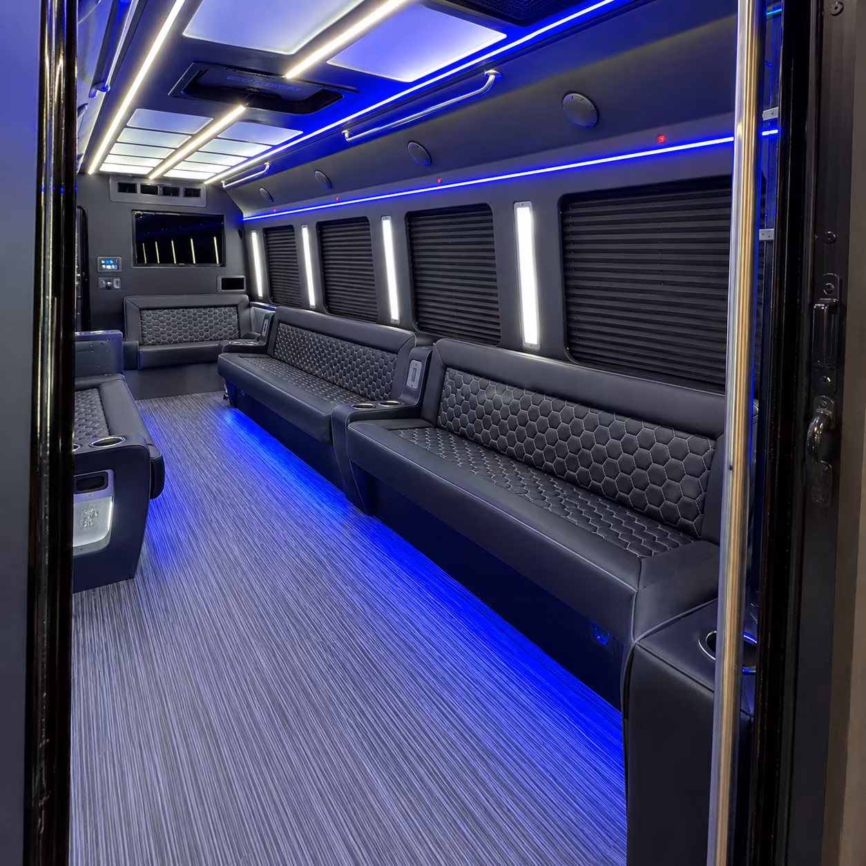 Addison Sporting Event Transportation party bus exterior