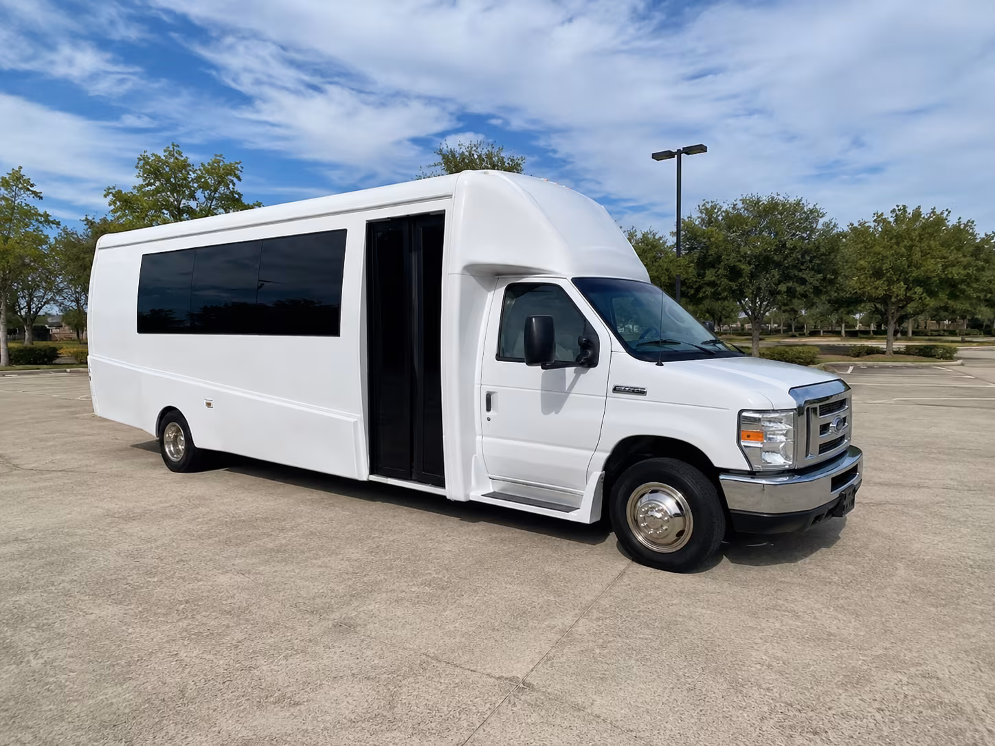 Addison Sporting Event Transportation party bus exterior