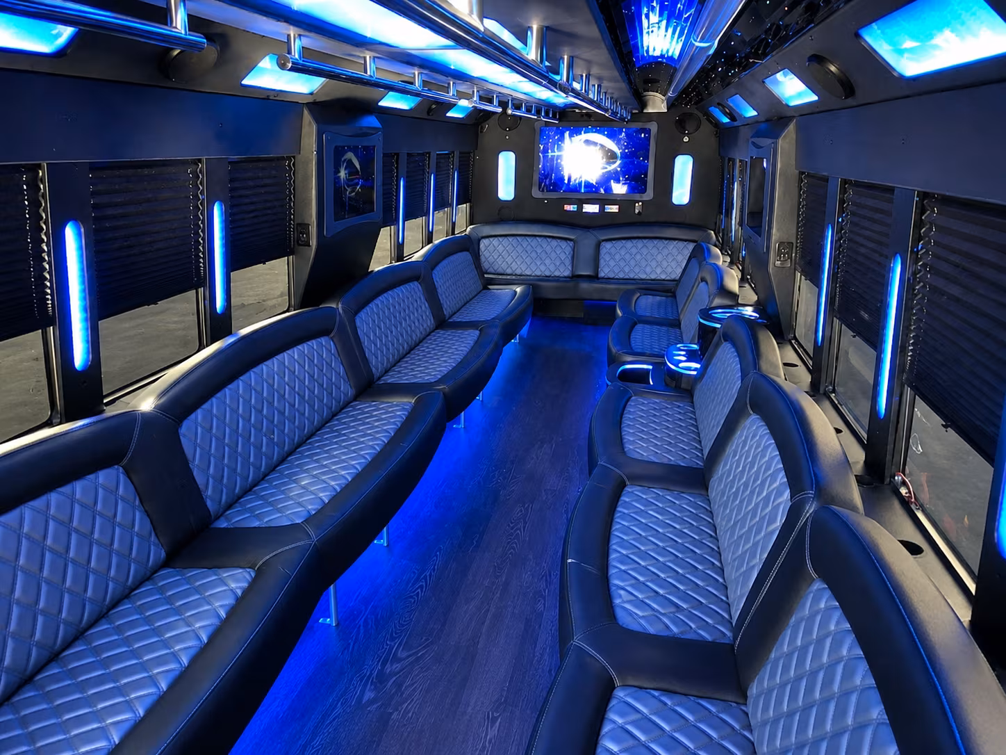 Addison Sporting Event Transportation party bus exterior
