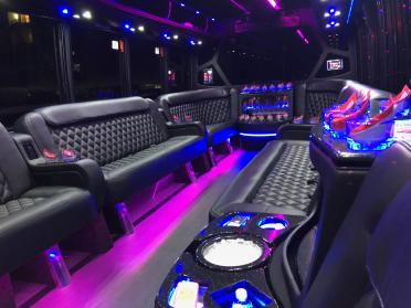 Longview 15 Passenger Party Bus Interior